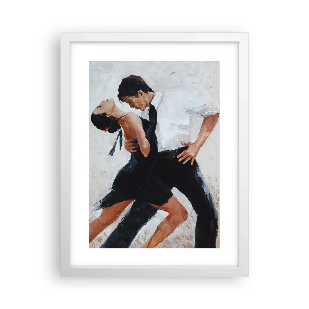 Affiche dans un cadre blanc - Poster - Tango de mes rêves et pensées - 30x40 cm