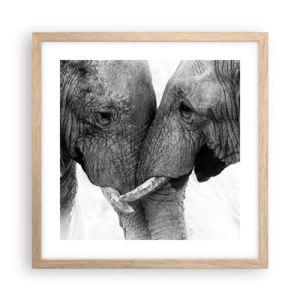 Affiche dans un chêne clair - Poster - Confession sincère - 40x40 cm