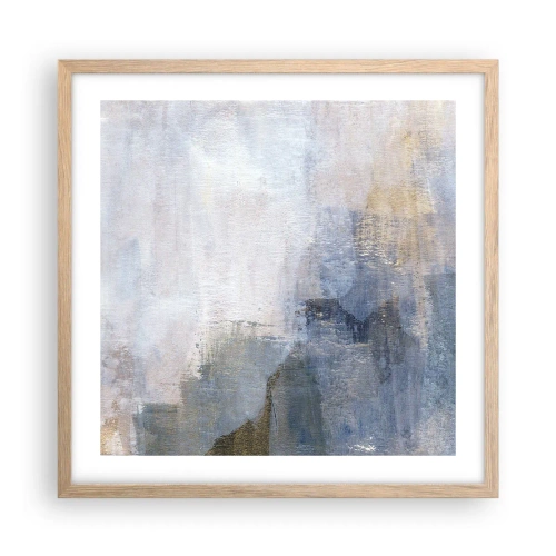 Affiche dans un chêne clair - Poster - Tonalités et accords de couleur - 50x50 cm