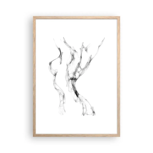 Affiche dans un chêne clair - Poster - Belle et forte - 50x70 cm