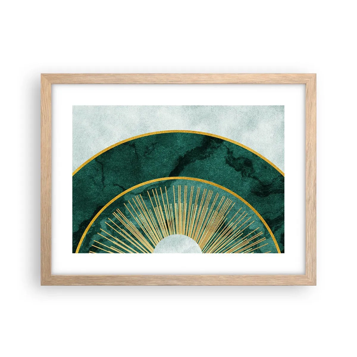 Affiche dans un chêne clair - Poster - Un autre système solaire - 40x30 cm