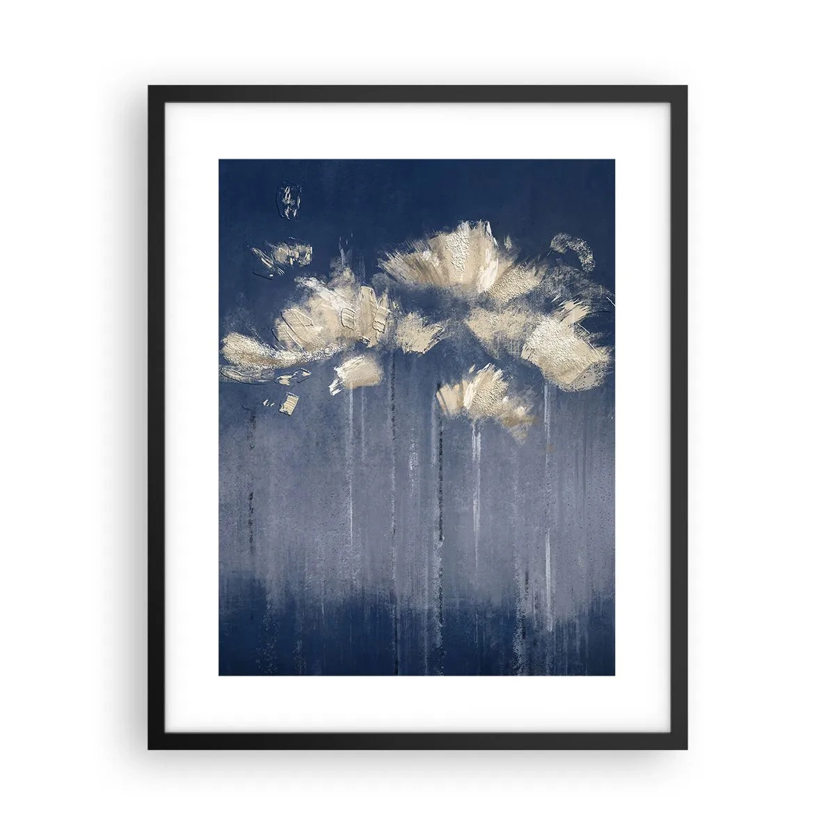 Affiche dans un cadre noir - Poster - Comme des pétales au vent - 40x50 cm