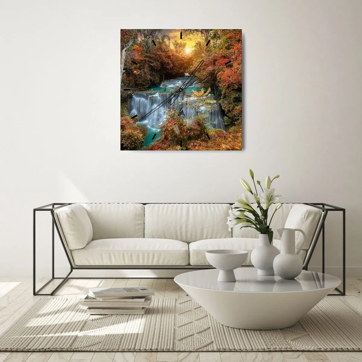 Horloge murale - Pendule murale - Trésor caché de la forêt - 40x40 cm