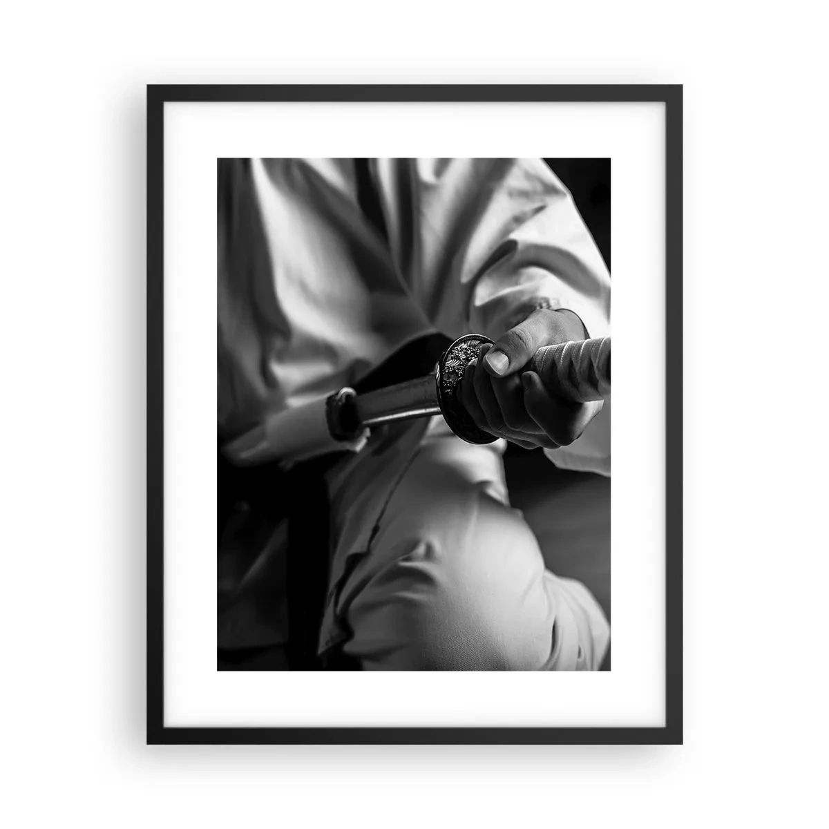 Affiche dans un cadre noir - Poster - Âme de guerrier - 40x50 cm