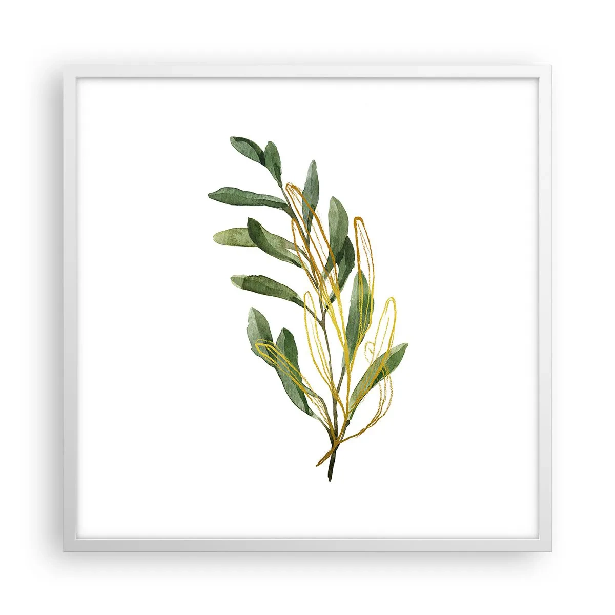 Affiche dans un cadre blanc - Poster - Tout ce qui est bon - 60x60 cm