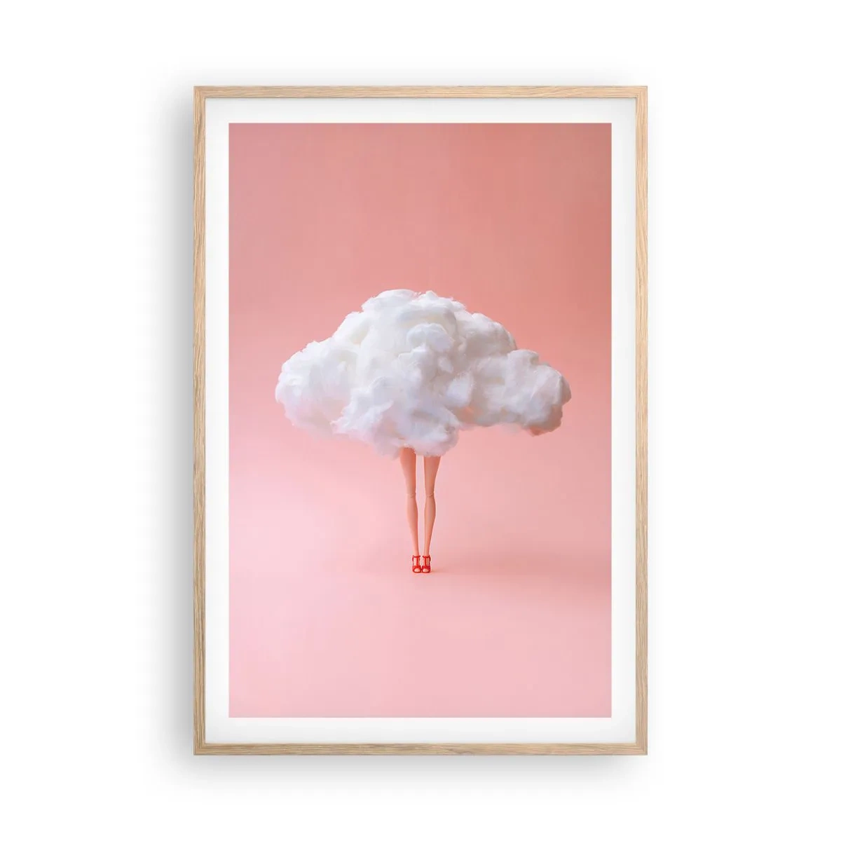 Affiche dans un chêne clair - Poster - Douce promesse - 61x91 cm