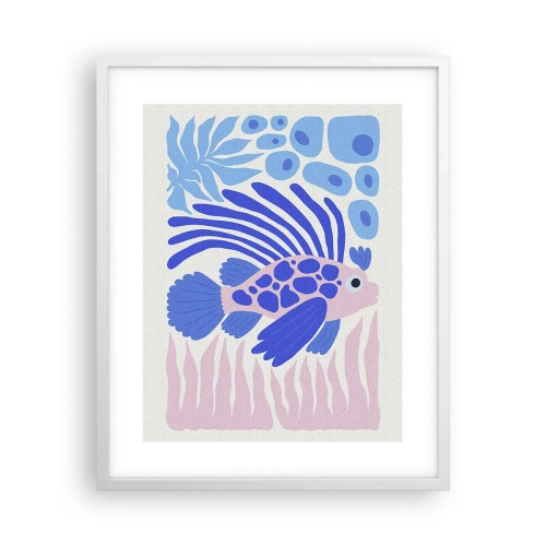 Affiche dans un cadre blanc - Poster - Dans son élément - 40x50 cm