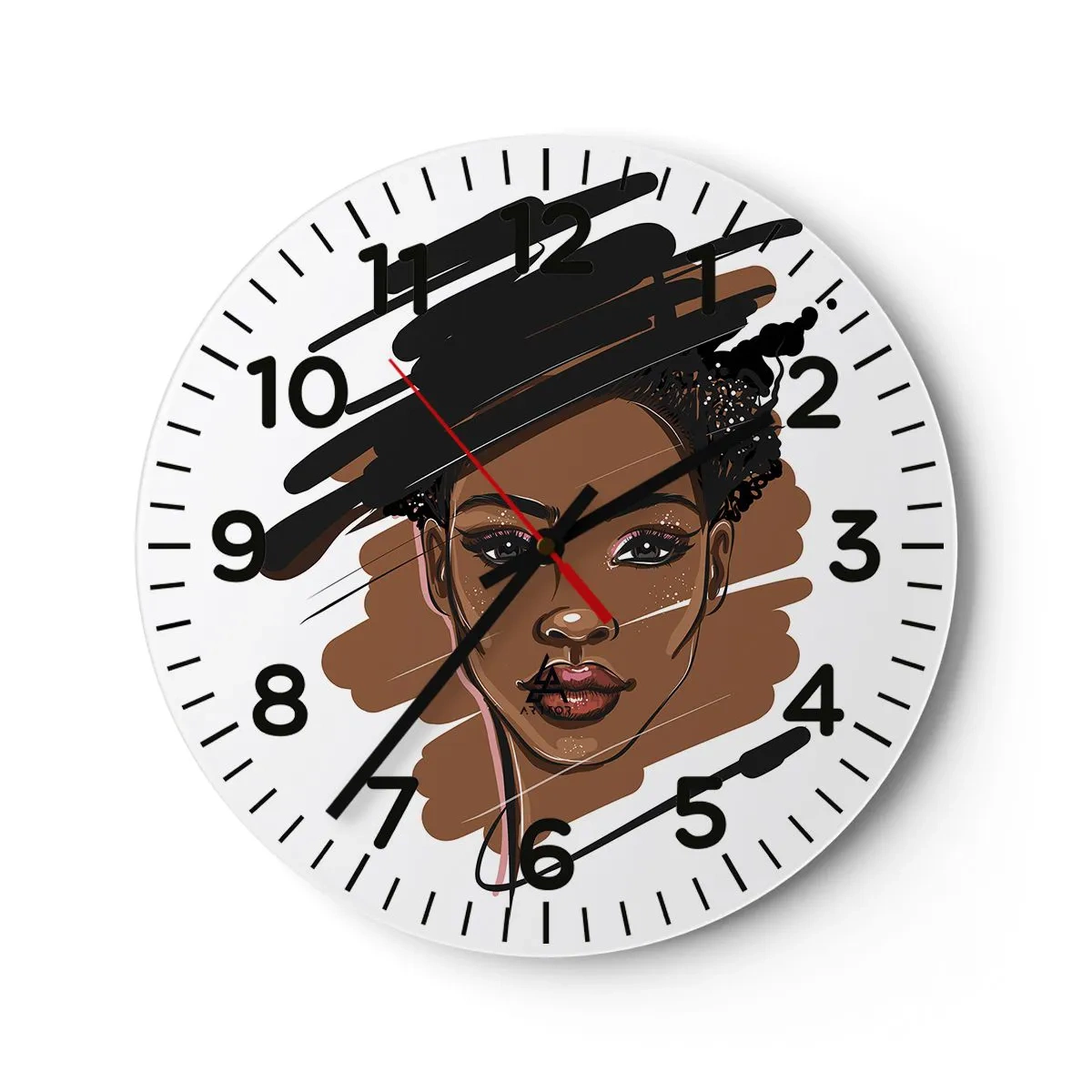 Horloge murale - Pendule murale - Doux comme le chocolat - 40x40 cm