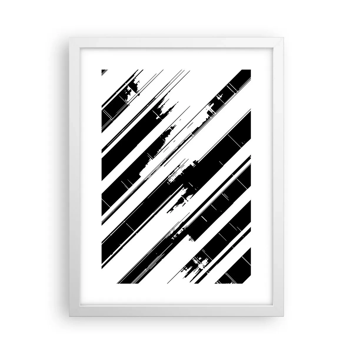 Affiche dans un cadre blanc - Poster - Une composition intense et dynamique - 30x40 cm