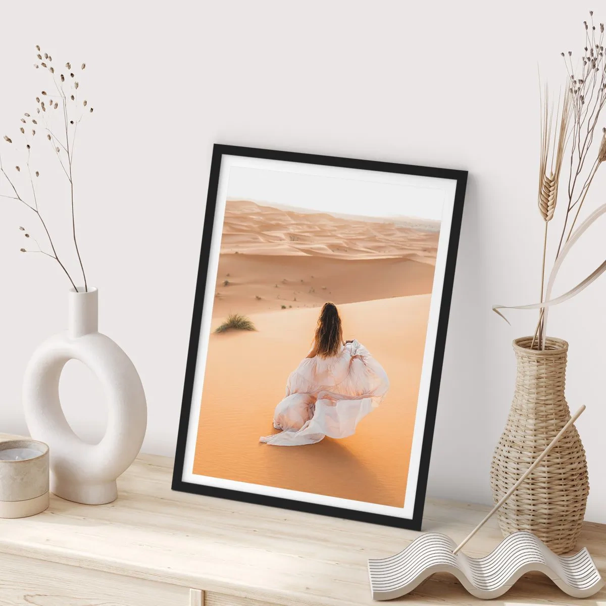 Affiche dans un cadre noir - Poster - Evasion vers la liberté - 30x40 cm