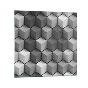 Impression sur verre - Image sur verre - Puzzle cubiste - 70x70 cm
