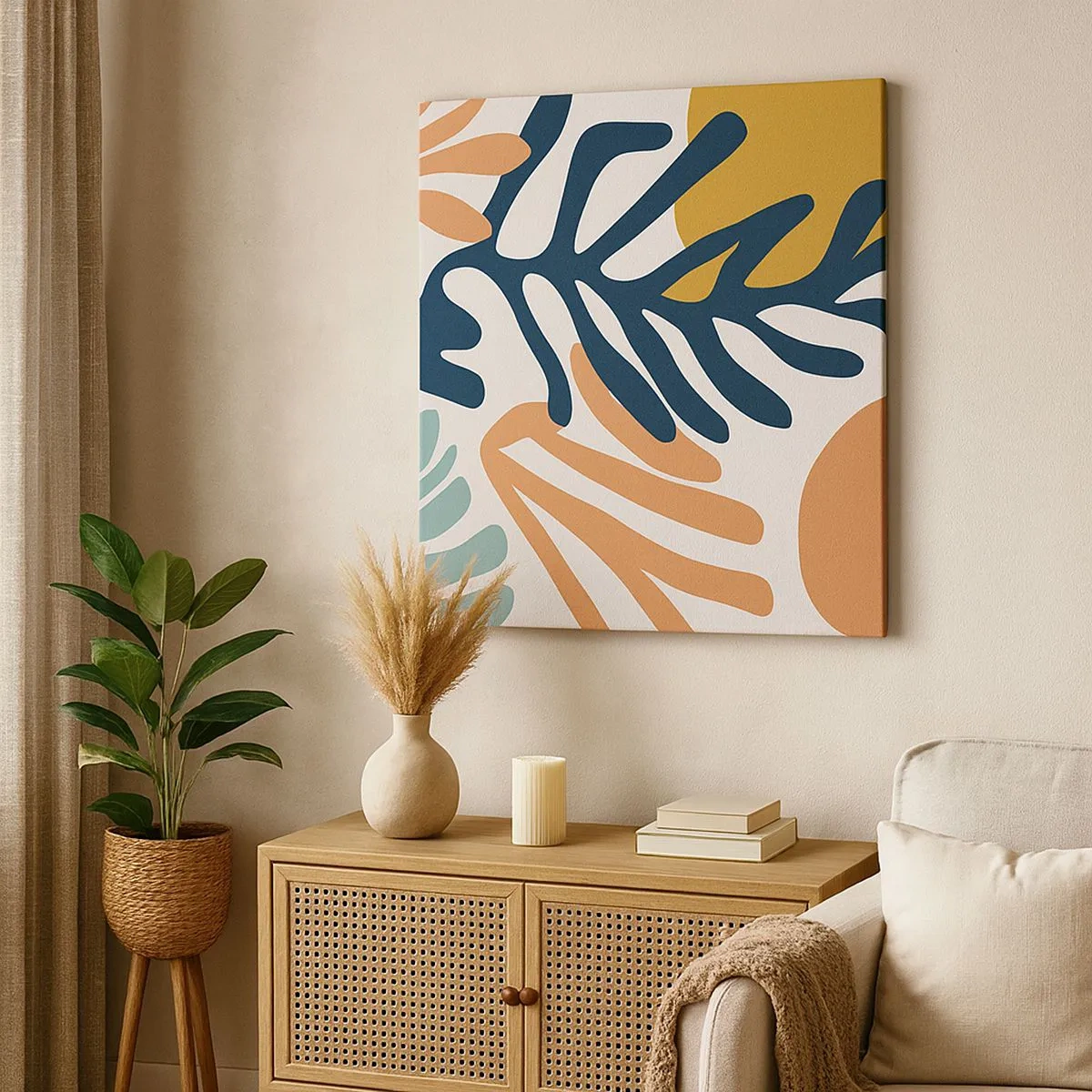 Impression sur toile - Image sur toile - Mers de corail - 30x30 cm