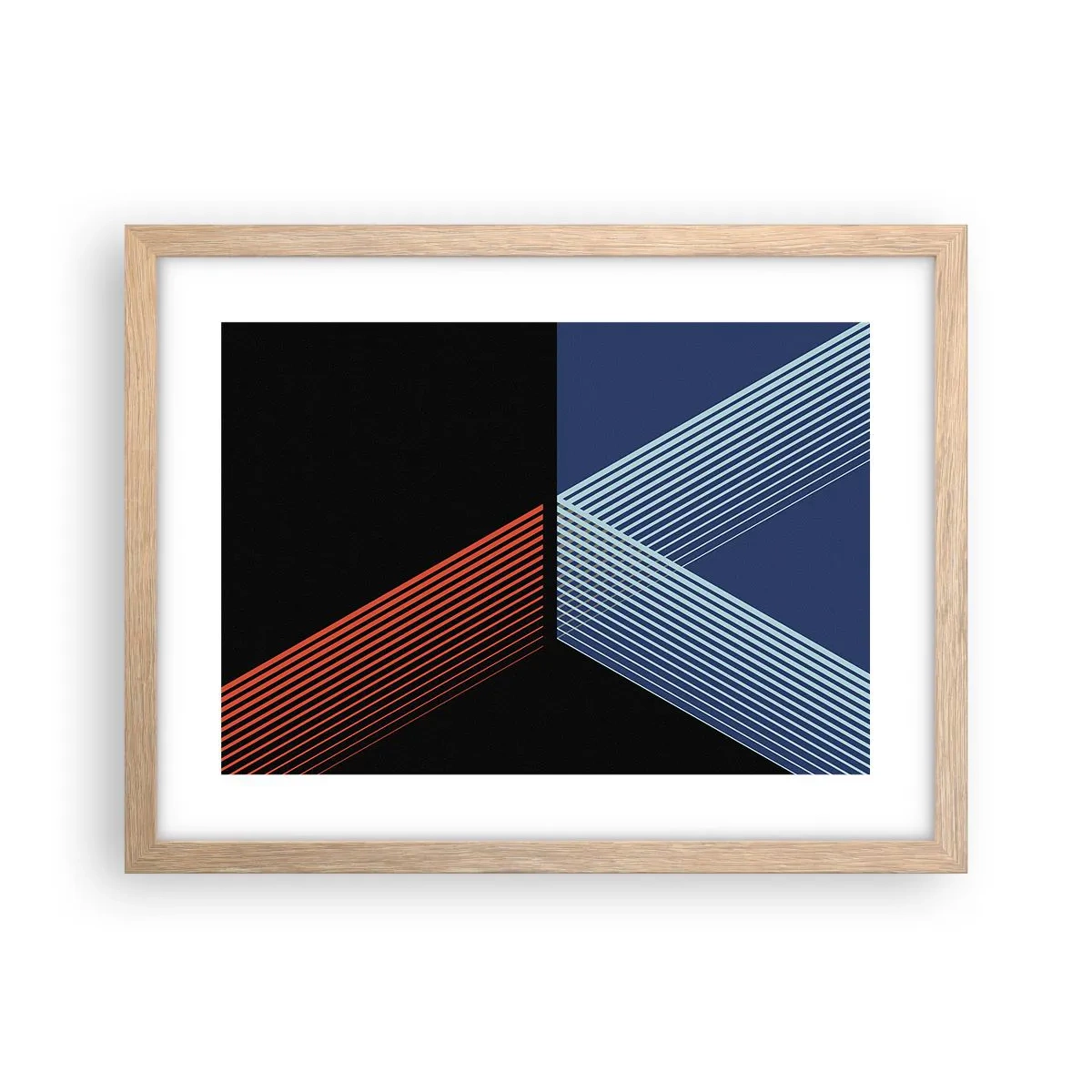 Affiche dans un chêne clair - Poster - Histoire simple - 40x30 cm
