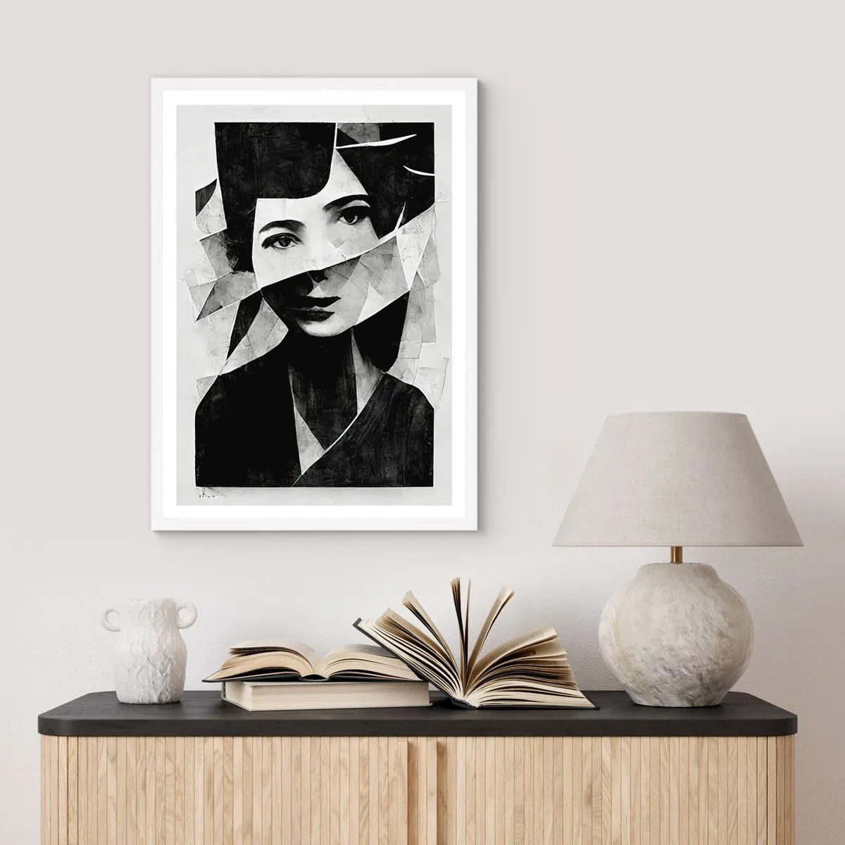 Affiche dans un cadre blanc - Poster - Vraiment ce que tu es… - 40x50 cm