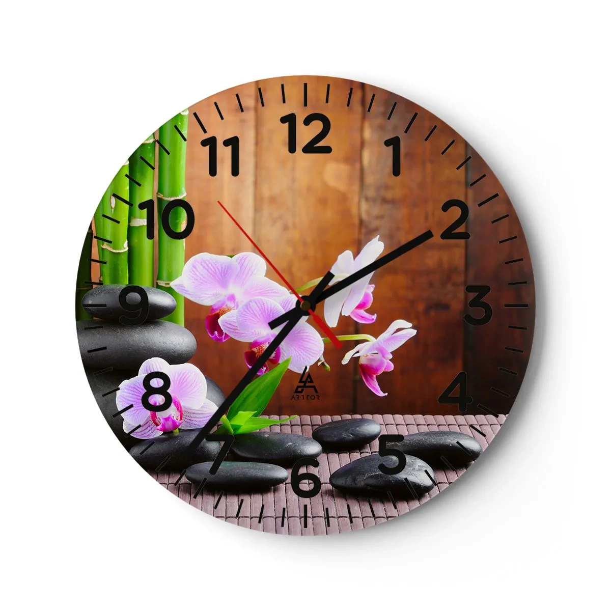 Horloge murale - Pendule murale - Rencontrez les plaisirs de l'est - 30x30 cm