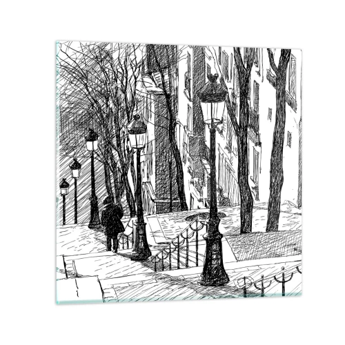 Impression sur verre - Image sur verre - Une histoire d'amour ou une histoire d'horreur ? - 30x30 cm