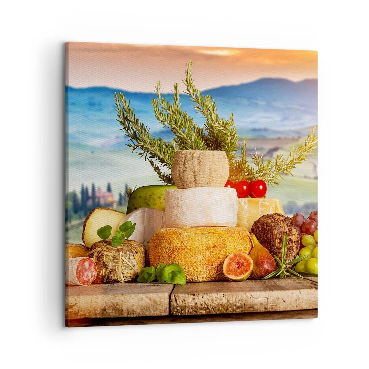 Impression sur toile - Image sur toile - La joie de vivre à l'italienne - 50x50 cm