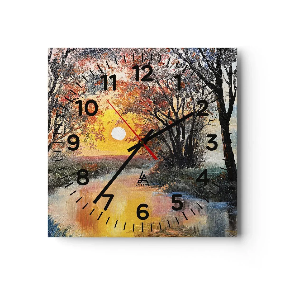 Horloge murale - Pendule murale - Climats de printemps - 40x40 cm