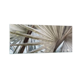 Impression sur verre - Image sur verre - Evantail sous les tropiques - 100x40 cm