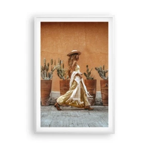 Affiche dans un cadre blanc - Poster - Style hippie - 61x91 cm