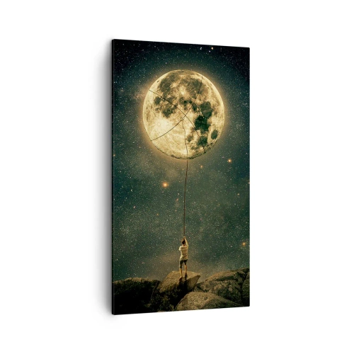 Impression sur toile - Image sur toile - Celui qui a volé la lune - 45x80 cm