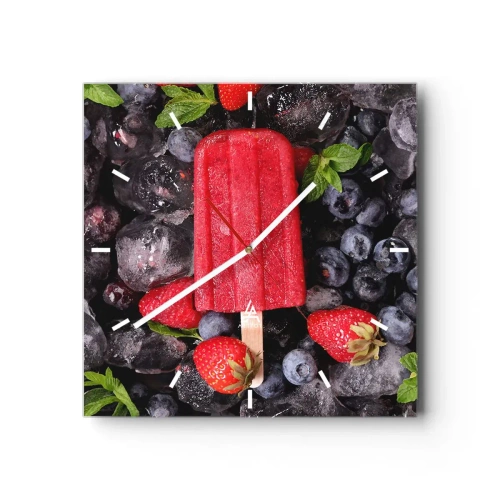 Horloge murale - Pendule murale - Le goût d’un été chaud - 40x40 cm