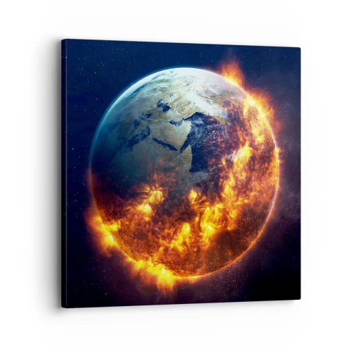 Impression sur toile - Image sur toile - La flamme de l'apocalypse - 30x30 cm