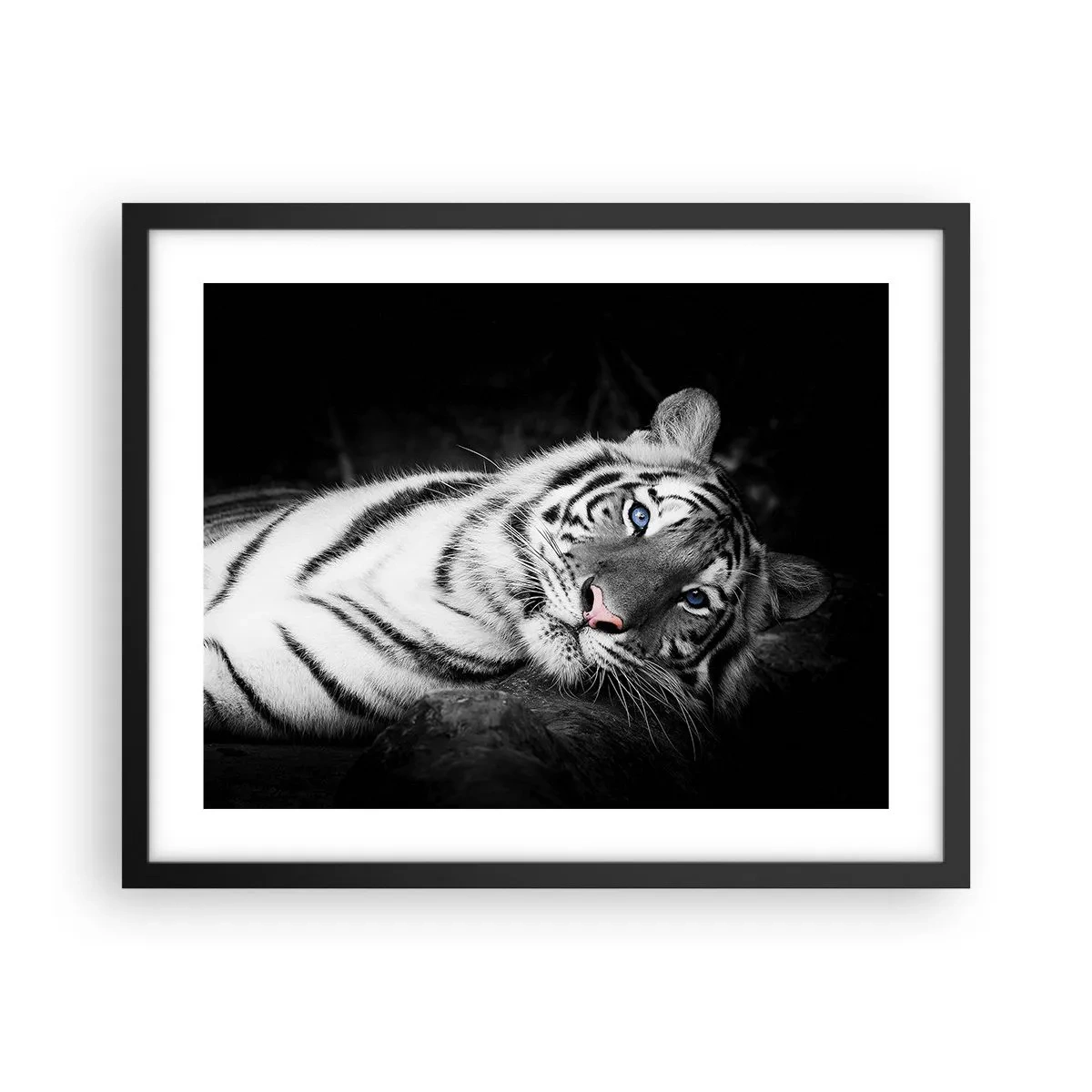 Affiche dans un cadre noir - Poster - Sauvagerie et paix - 50x40 cm