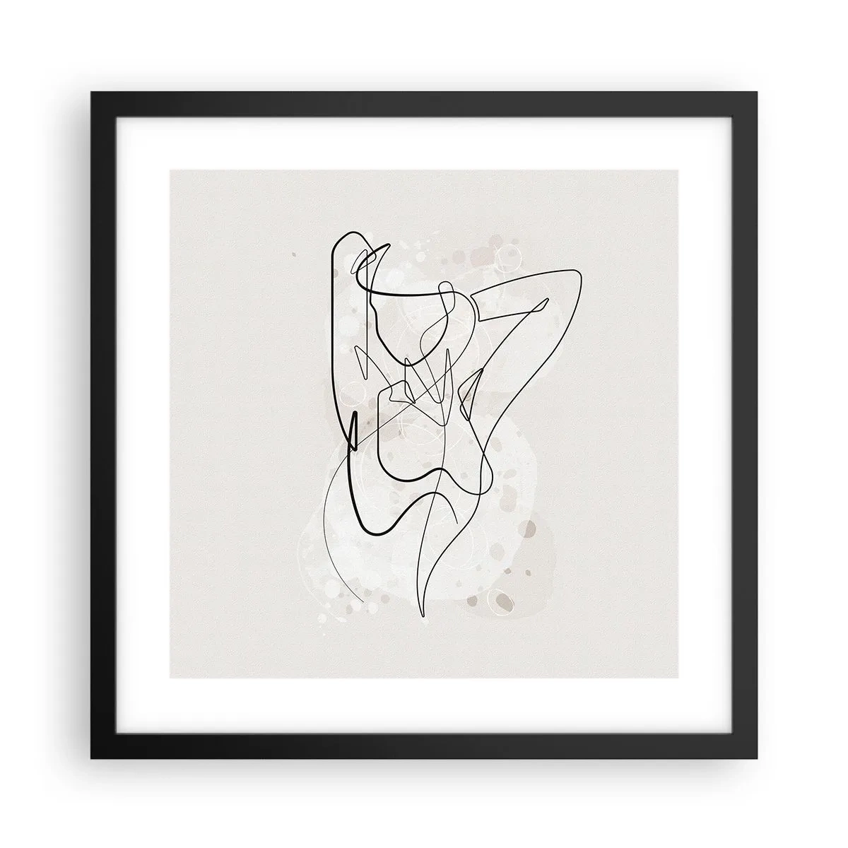 Affiche dans un cadre noir - Poster - L'art de la séduction - 40x40 cm