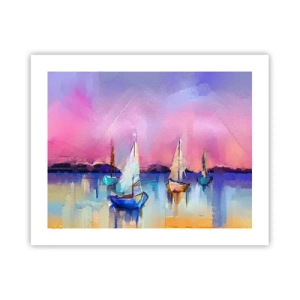 Affiche - Poster - Direction: les eaux larges - 50x40 cm