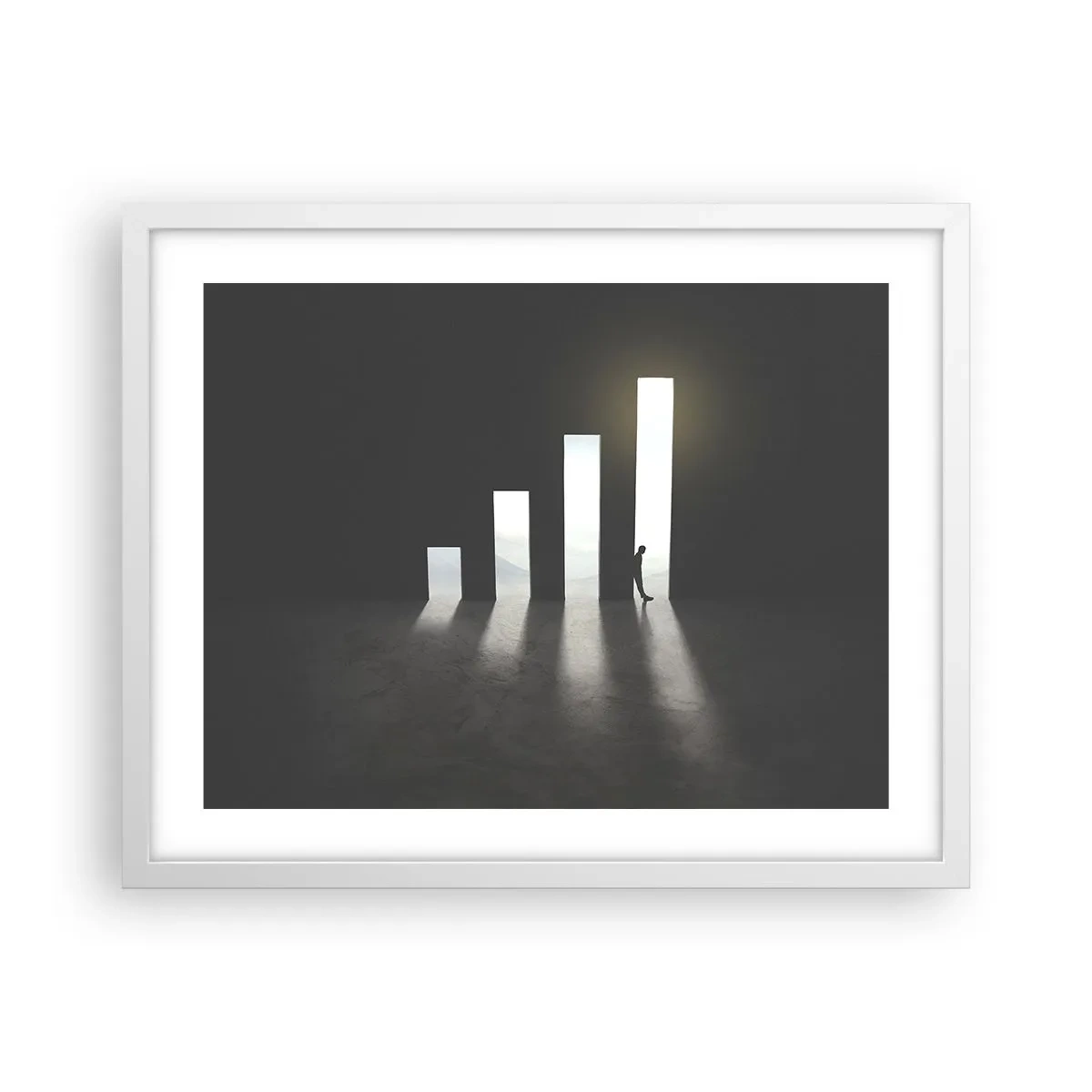 Affiche dans un cadre blanc - Poster - Succès – impression - 50x40 cm