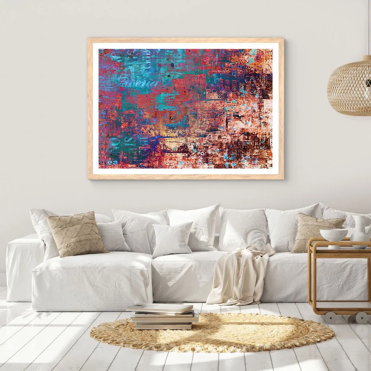 Affiche dans un chêne clair - Poster - Mémoire et oubli - 50x40 cm