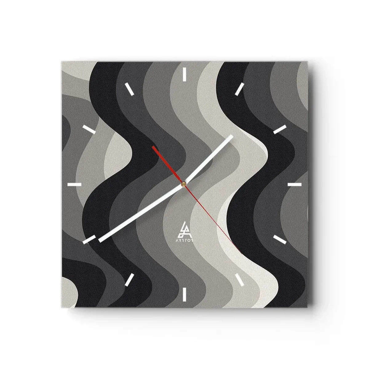 Horloge murale - Pendule murale - Vague après vague - 40x40 cm