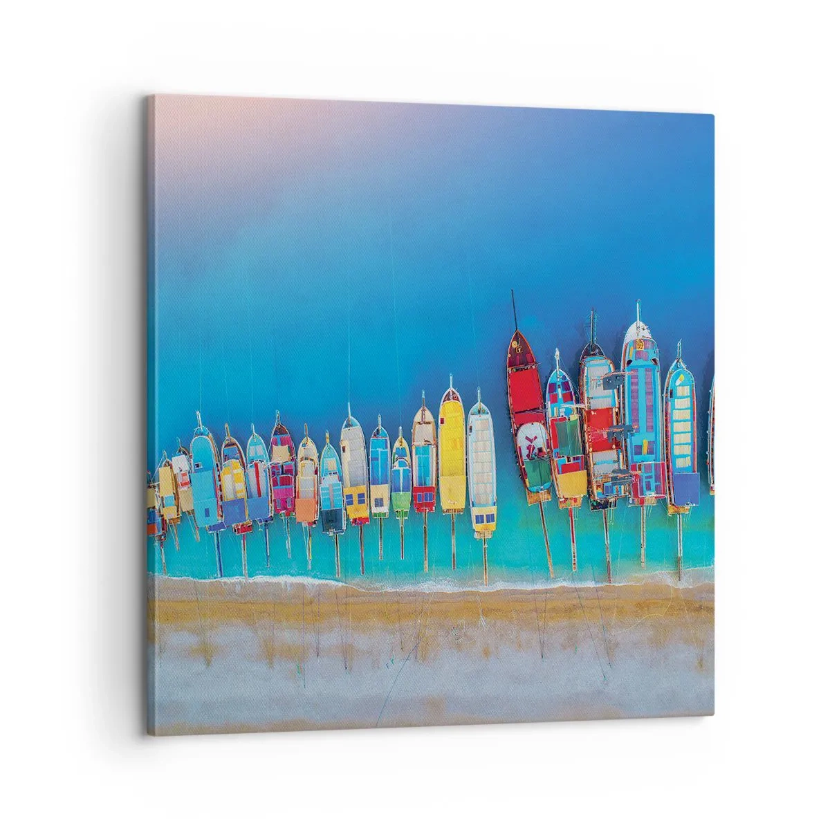 Impression sur toile - Image sur toile - Une vue à vol d'oiseau - 60x60 cm