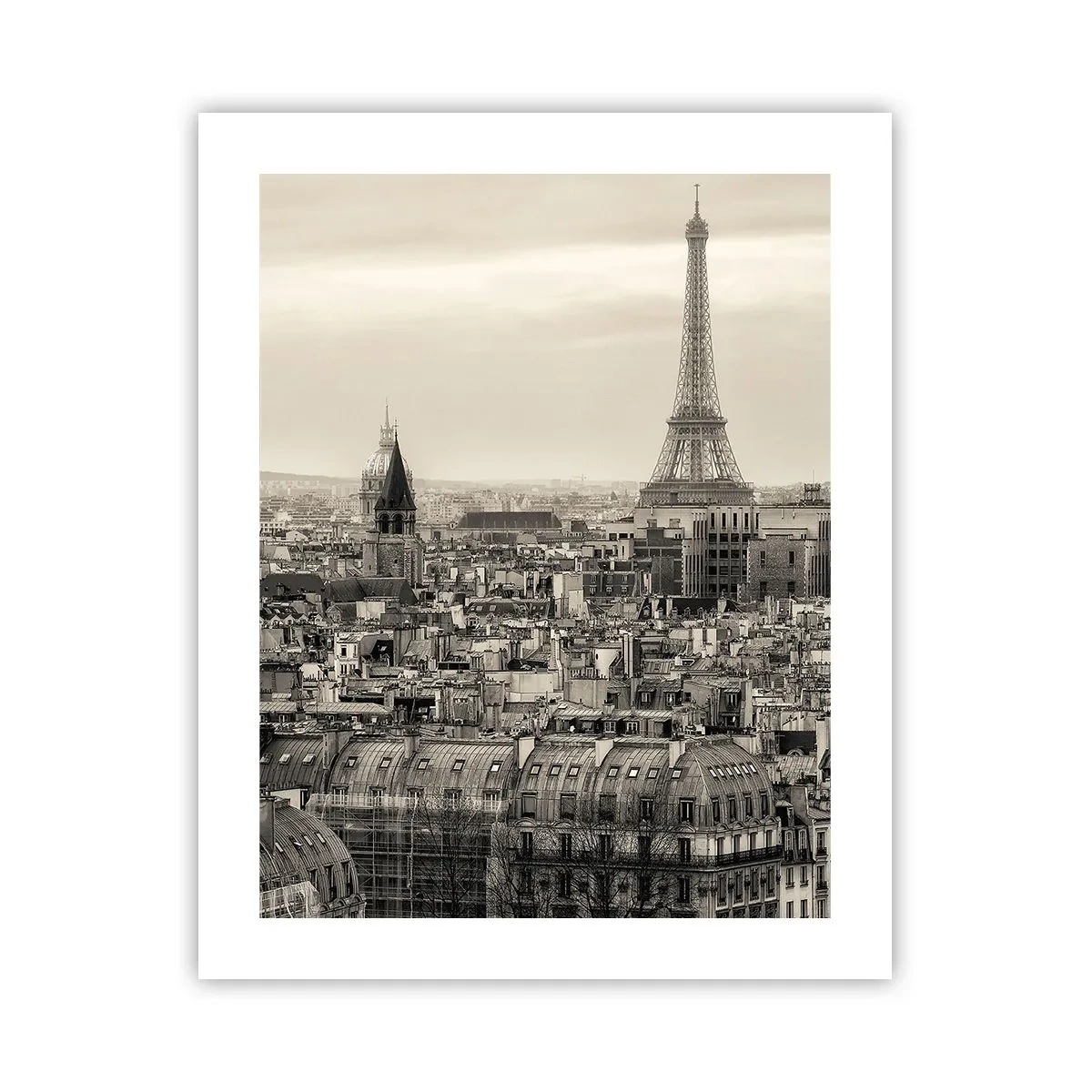 Affiche - Poster - Sur les toits de Paris - 40x50 cm