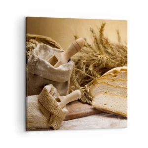 Impression sur toile - Image sur toile - Comment il coupe avec un couteau - 50x50 cm