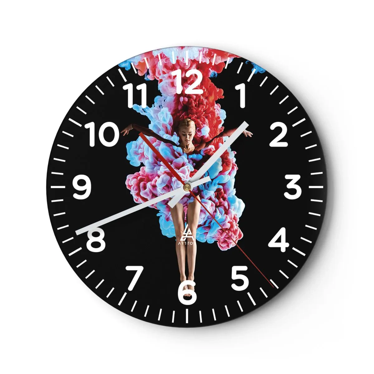 Horloge murale - Pendule murale - En pleine floraison - 40x40 cm