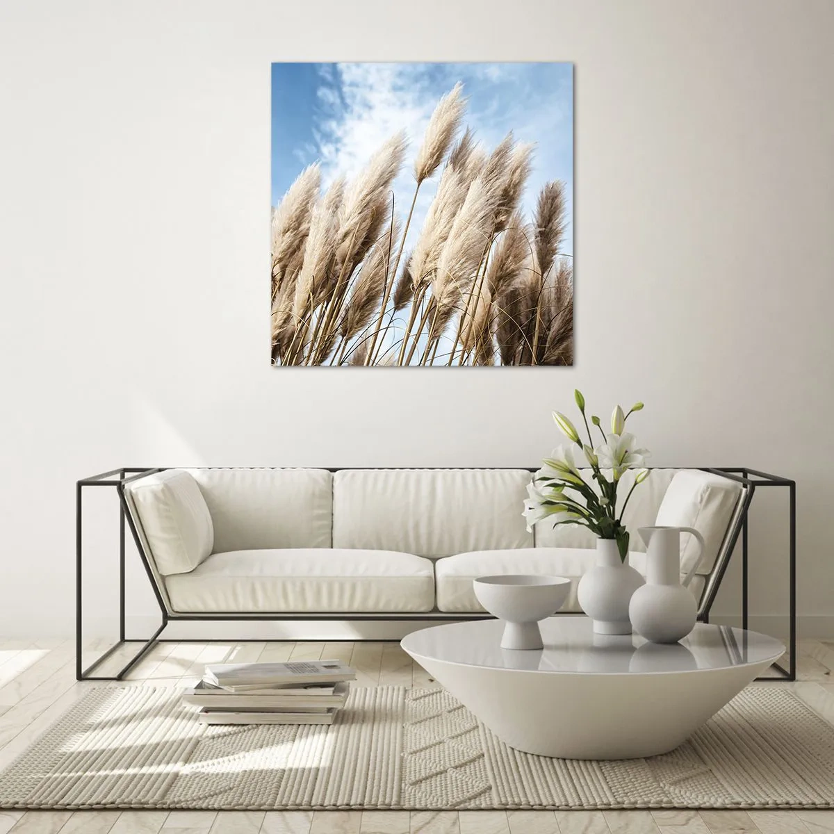 Impression sur verre - Image sur verre - Caresse ensoleillée et venteuse - 40x40 cm