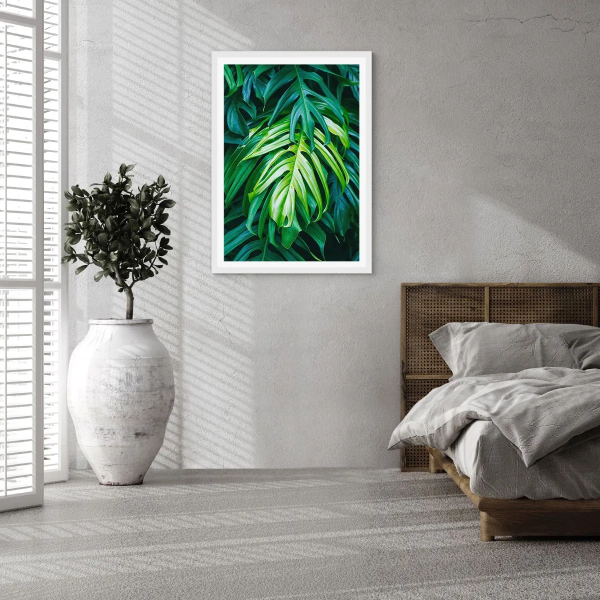 Affiche dans un cadre blanc - Poster - Immergez-vous dans la fraîcheur - 40x50 cm