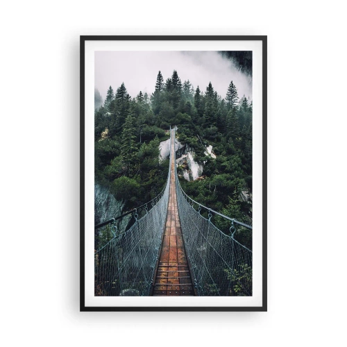 Affiche dans un cadre noir - Poster - Uniquement pour les aigles - 61x91 cm