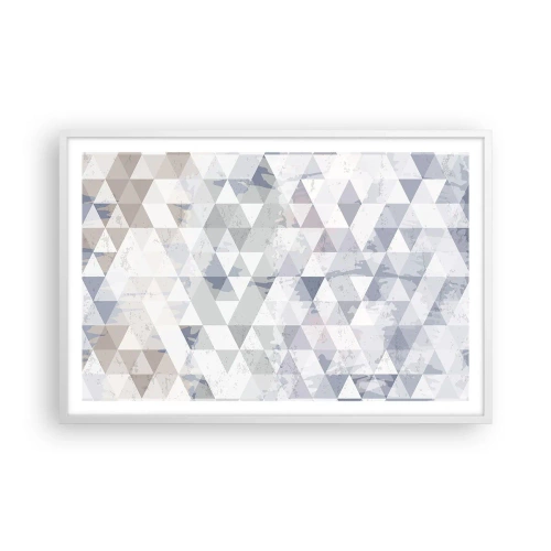 Affiche dans un cadre blanc - Poster - En rythme de trois - 91x61 cm