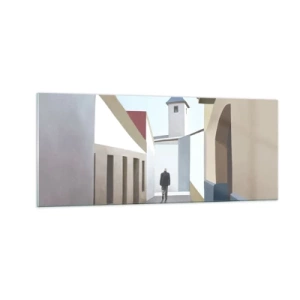Impression sur verre - Image sur verre - Une promenade ensoleillée - 100x40 cm