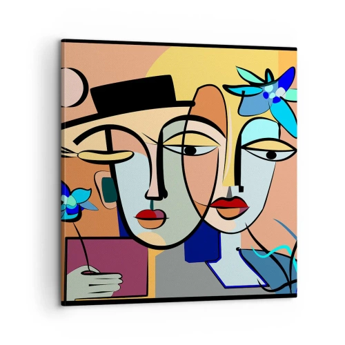Impression sur toile - Image sur toile - Le Rendez-vous de Picasso - 60x60 cm