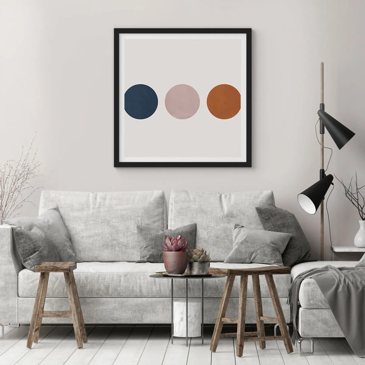 Affiche dans un cadre noir - Poster - Symbole d'excellence - 30x30 cm