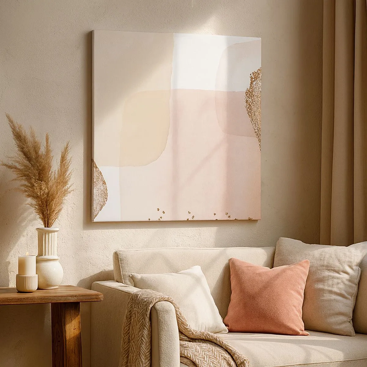 Impression sur toile - Image sur toile - Regard à travers la couleur - 30x30 cm