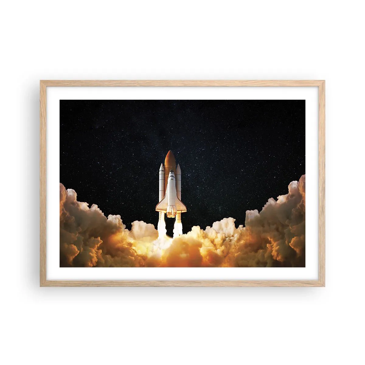 Affiche dans un chêne clair - Poster - Ad astra! - 70x50 cm