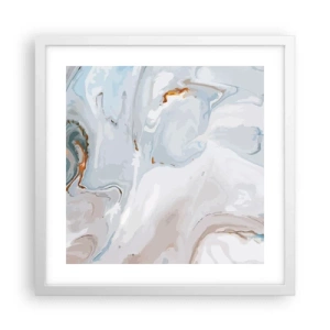 Affiche dans un cadre blanc - Poster - Blanc surélevé - 40x40 cm