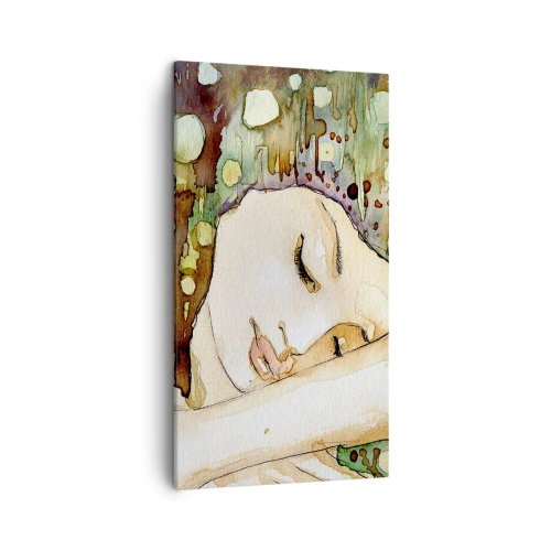 Impression sur toile - Image sur toile - Un rêve violet émeraude - 45x80 cm