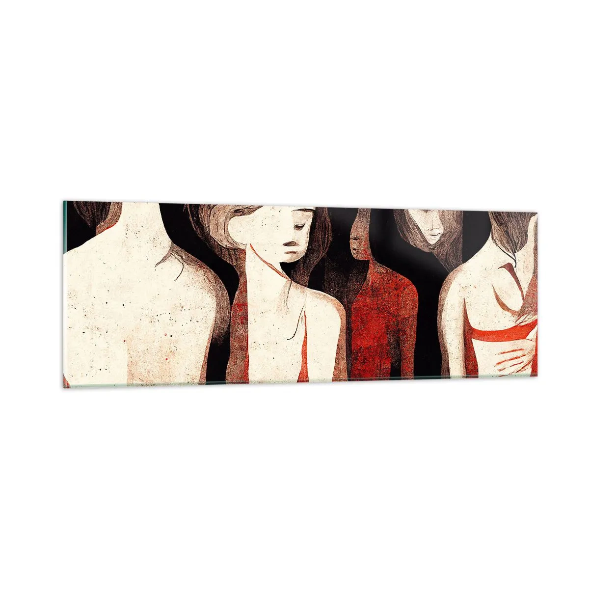 Impression sur verre - Image sur verre - Madones des ténèbres - 90x30 cm