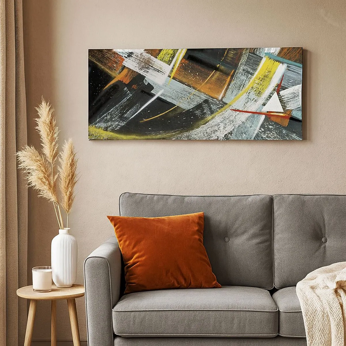 Impression sur toile - Image sur toile - L'énergie du mouvement - 100x40 cm